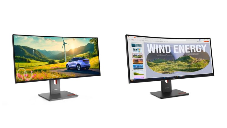 レノボがWQHD解像度の曲面ディスプレイを採用した34型ウルトラワイド