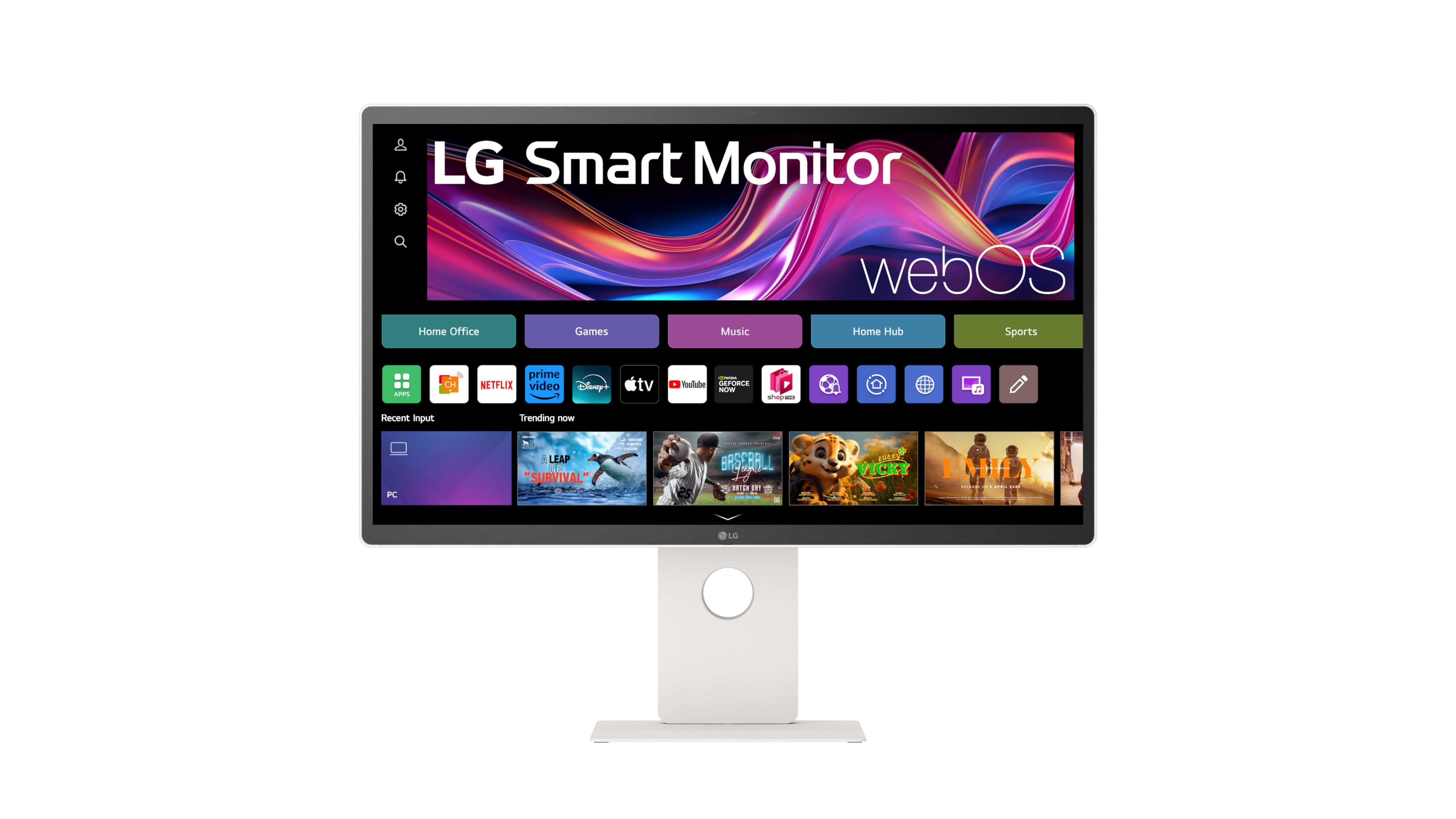 部屋の好きな場所で使える！ホイール付きの可動式フレキシブルスタンド