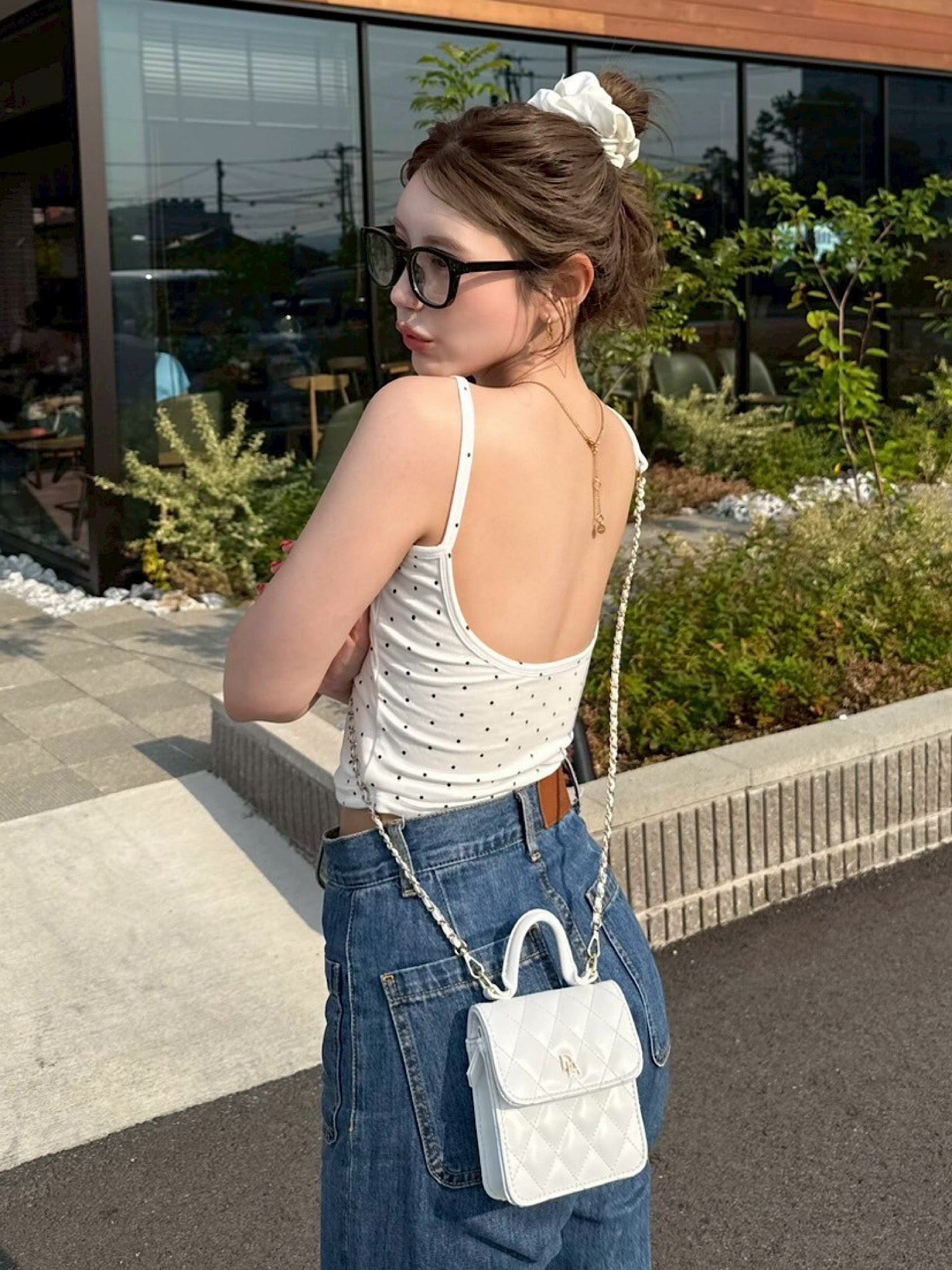 Quilted leather logo mini bag | DIANTÉ (ディアンテ)公式通販サイト