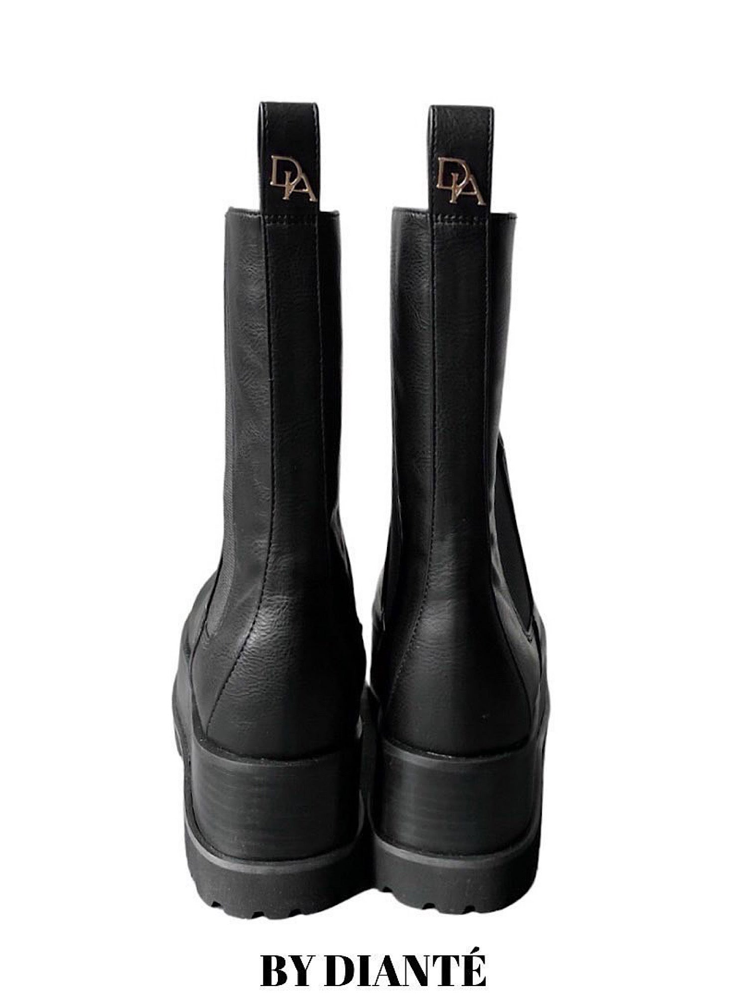 Accent logo side gore boots | DIANTÉ (ディアンテ)公式通販サイト