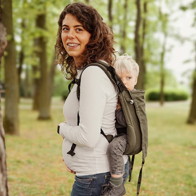 保育園への送迎に簡単おすすめおんぶ紐｜ディディゴー オリーブ