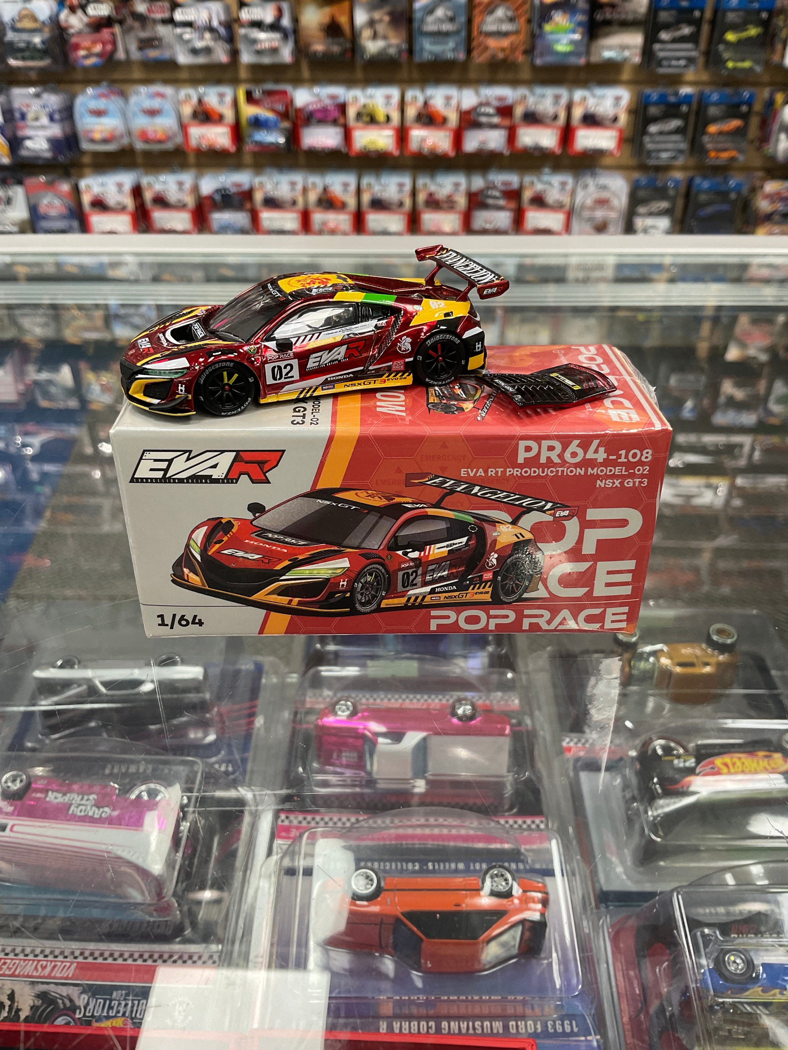 Pop Race PR64-108 Eva RT Production Model 02 NSX GT3 – Diecastz