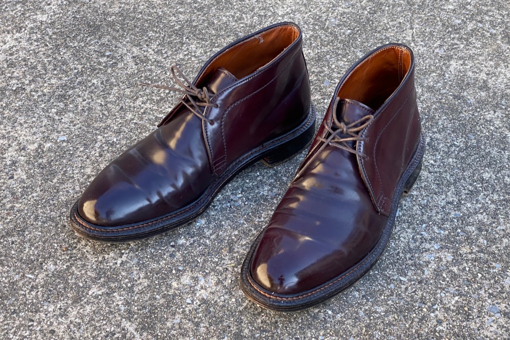 オールデン・コードバンチャッカブーツ1339 購入して5年経過後の履き