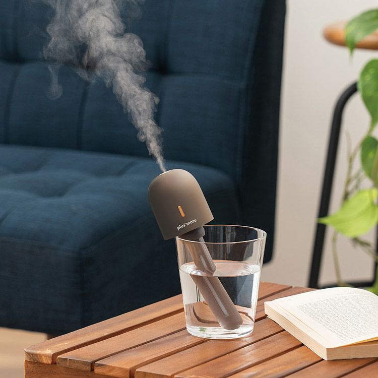 PBAHF006 plusmore(プラスモア) 充電式3WAYポータブル加湿器スタンド付