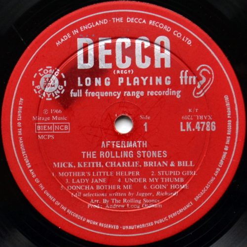 Rolling Stones / Aftermath (UK Mono, Early Press) - DISK-MARKET