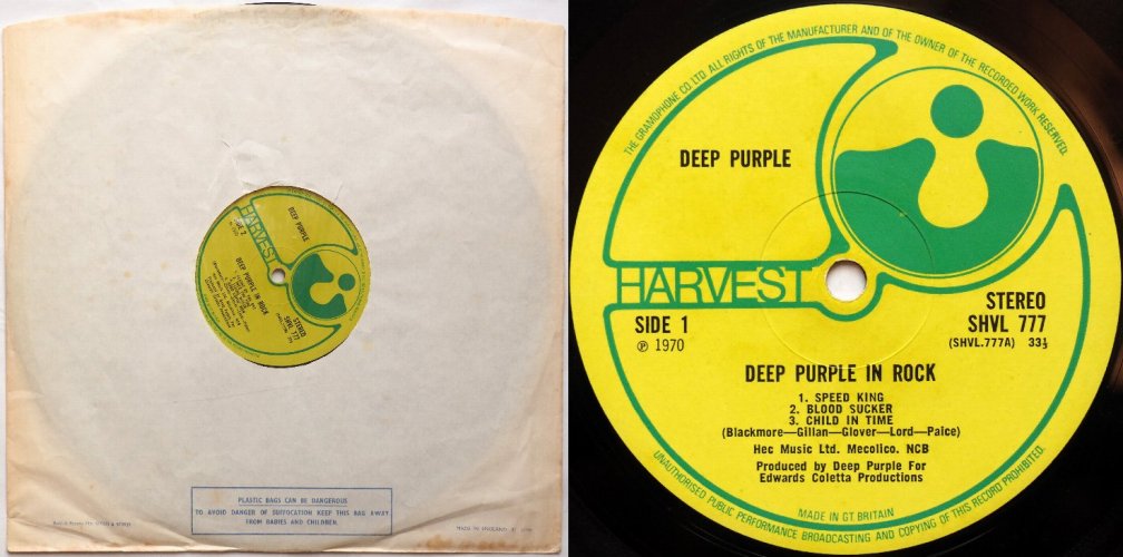 Deep Purple / In Rock (UK Early Press) - DISK-MARKET