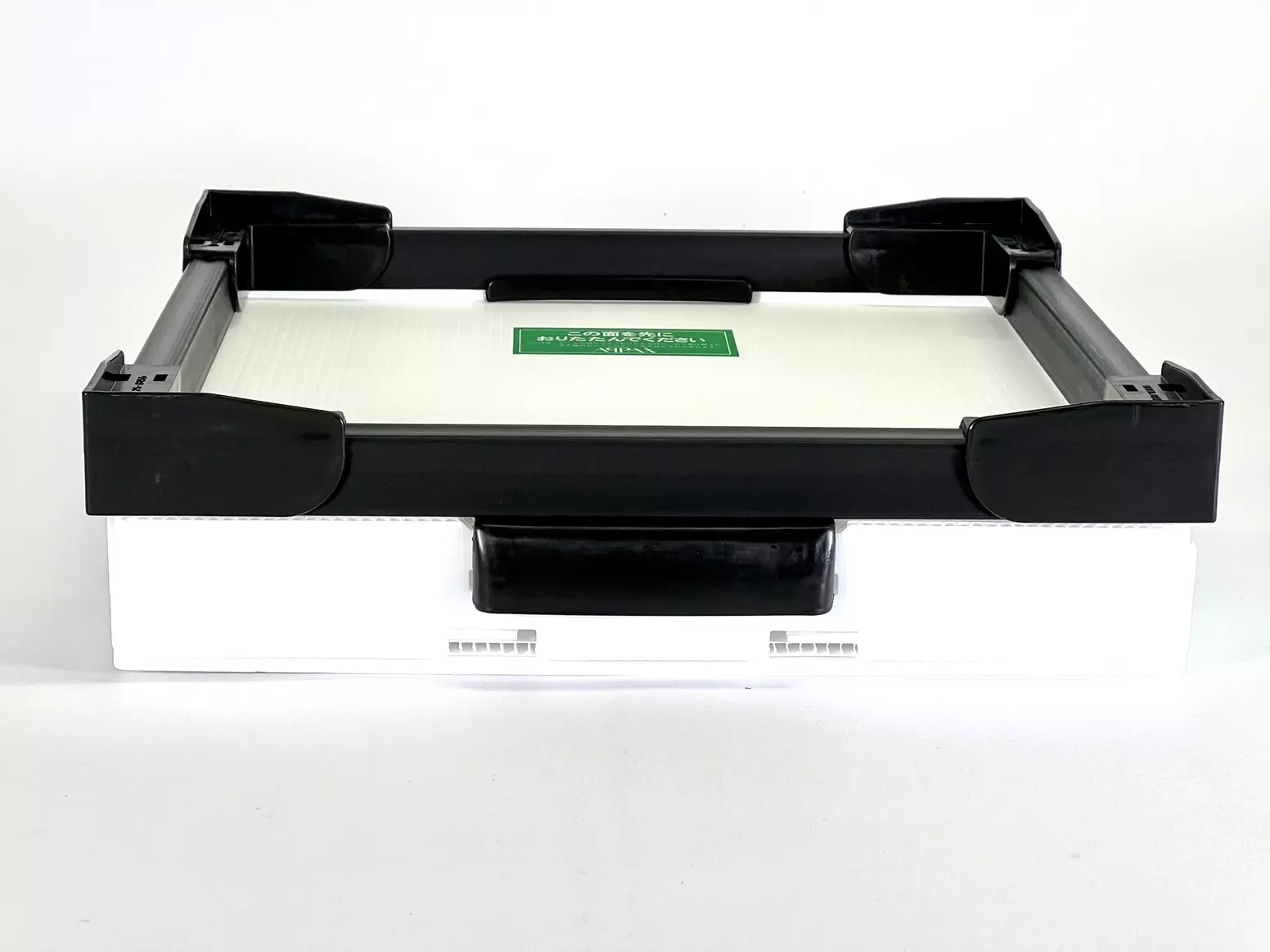 DUレコードコンテナ(LP) WHITE/プラスチックダンボール｜CD・レコード