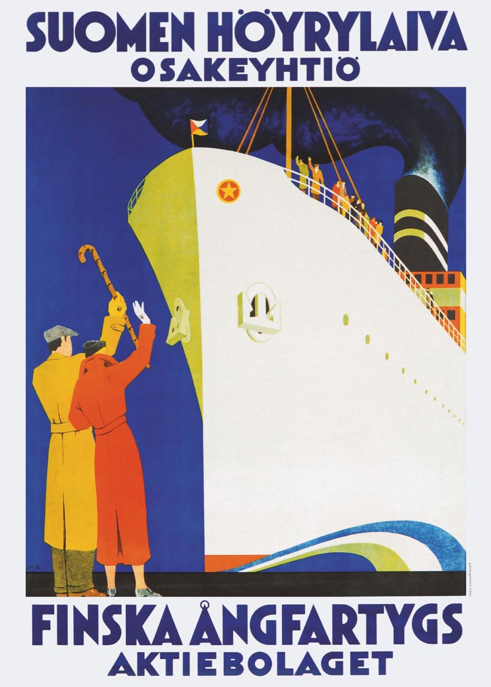 北欧アートポスター「カムトゥフィンランド！」ビンテージ旅行ポスター