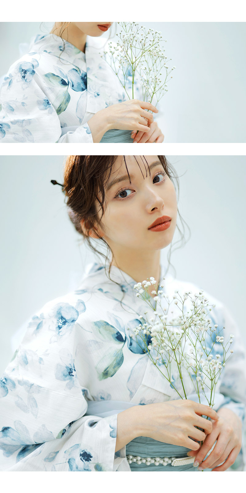 dita 涼風の燦々しらべ（浴衣四点セット浴衣・帯・腰紐・下駄）