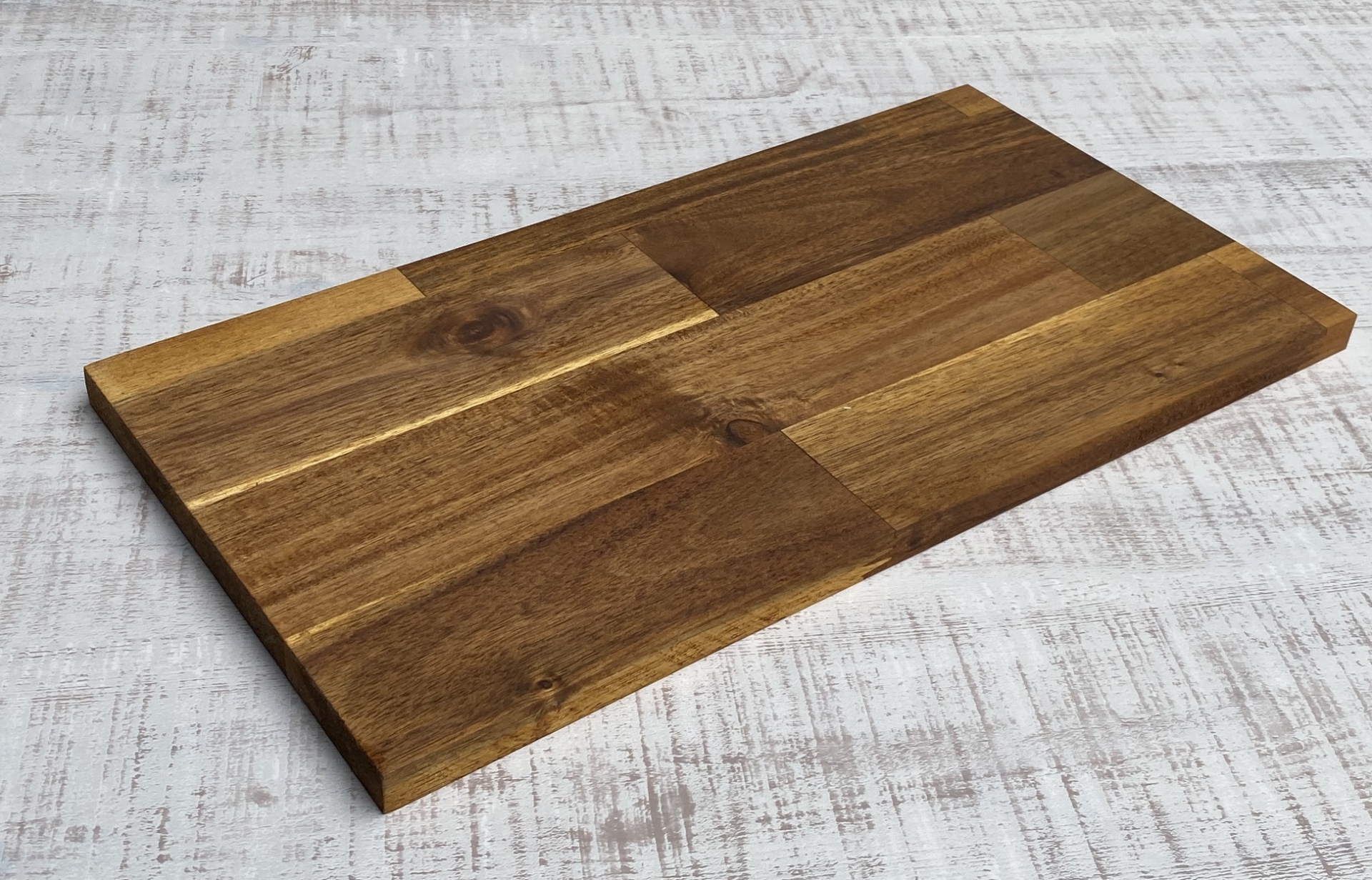 オイル塗装済みアカシア集成材 (約)厚み15mm幅910mm奥行300mm（節あり