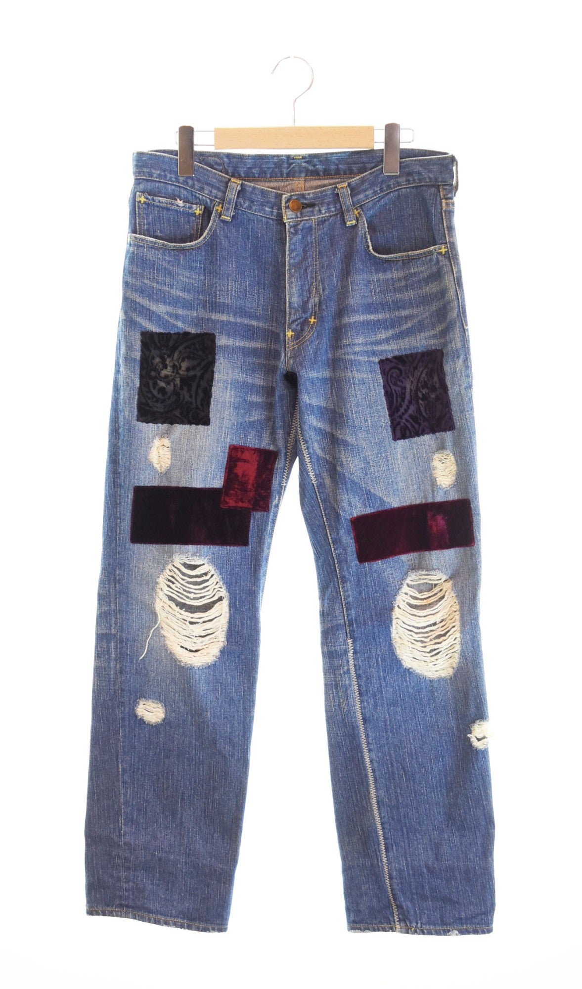 ナンバーナイン NUMBER (N)INE 03AW カート期 アーカイブ ベロアパッチ