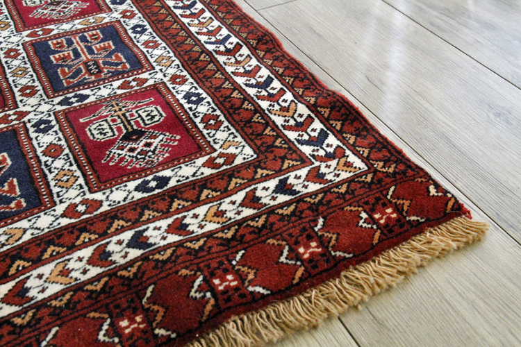 トルクメン トライバルラグ ＃TR2120 84×62cm | ラグマット・玄関