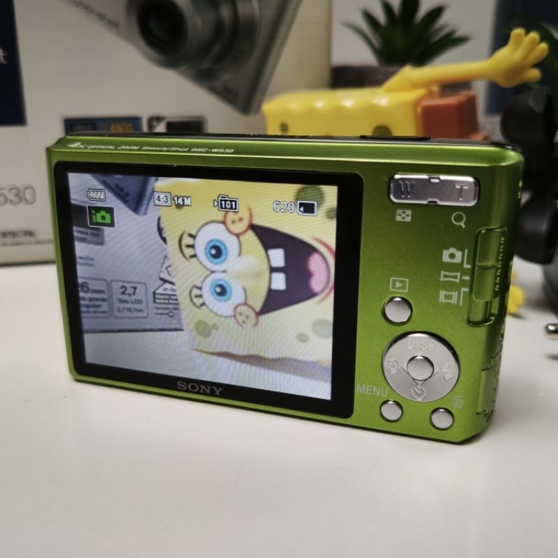 Câmera Digital Cyber-shot Dsc-w530 14.1mp verde Sony | Shopee Brasil