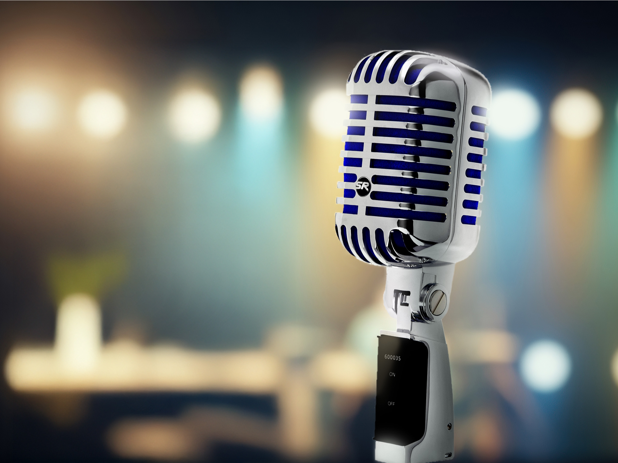 Stage Right by Monoprice Memphis Blue Classic Unidirectional Retro