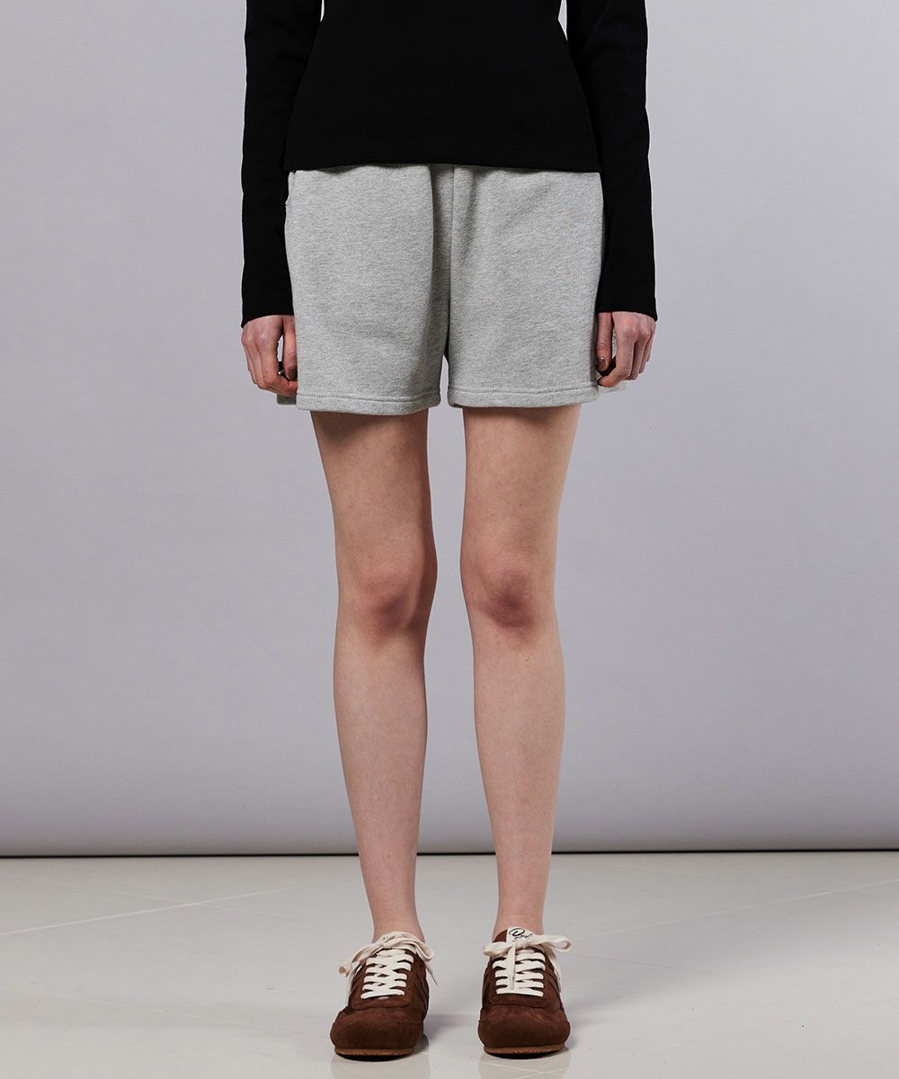 ESSENTIAL / ロゴ裏毛ショートパンツ BOTTOMS Night STORE | ダブル