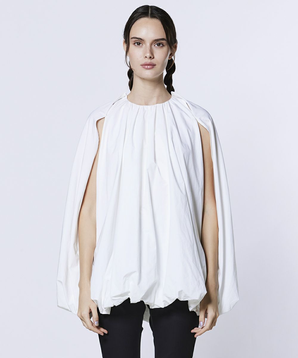 Sov. / タフタ ポンチョブラウス TOPS Night STORE | ダブル