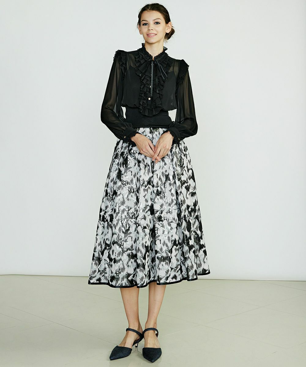 Sov. / ギャザーフリルデザインブラウス TOPS Night STORE | ダブル