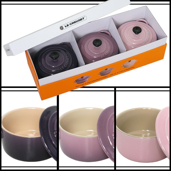 dショッピング |ルクルーゼ （ル・クルーゼ） ミニココット 3個セット