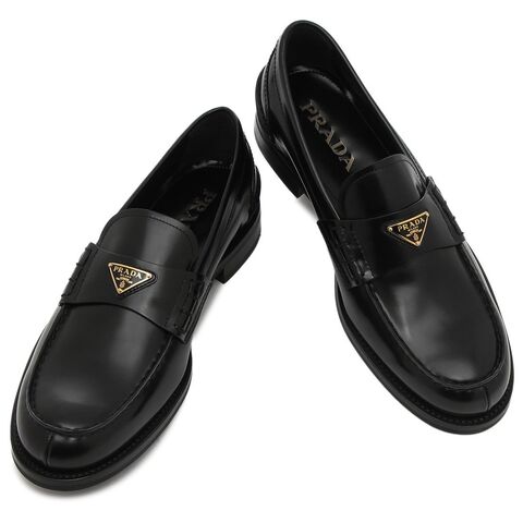 dショッピング |プラダ ローファー オックスフォード ブラック メンズ