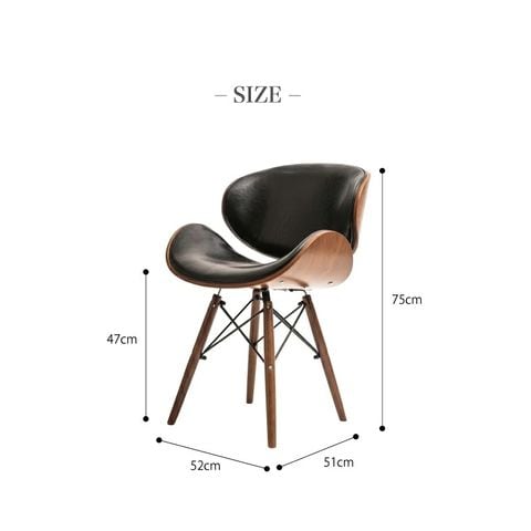 dショッピング |イームズチェア ダイニングチェア PU エッフェルベース