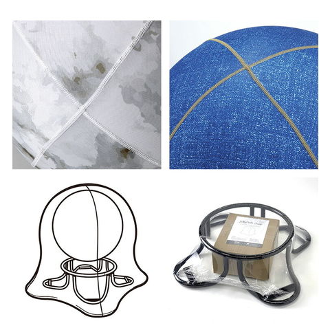 dショッピング |ジェリーフィッシュチェア 北欧柄 バランスボール