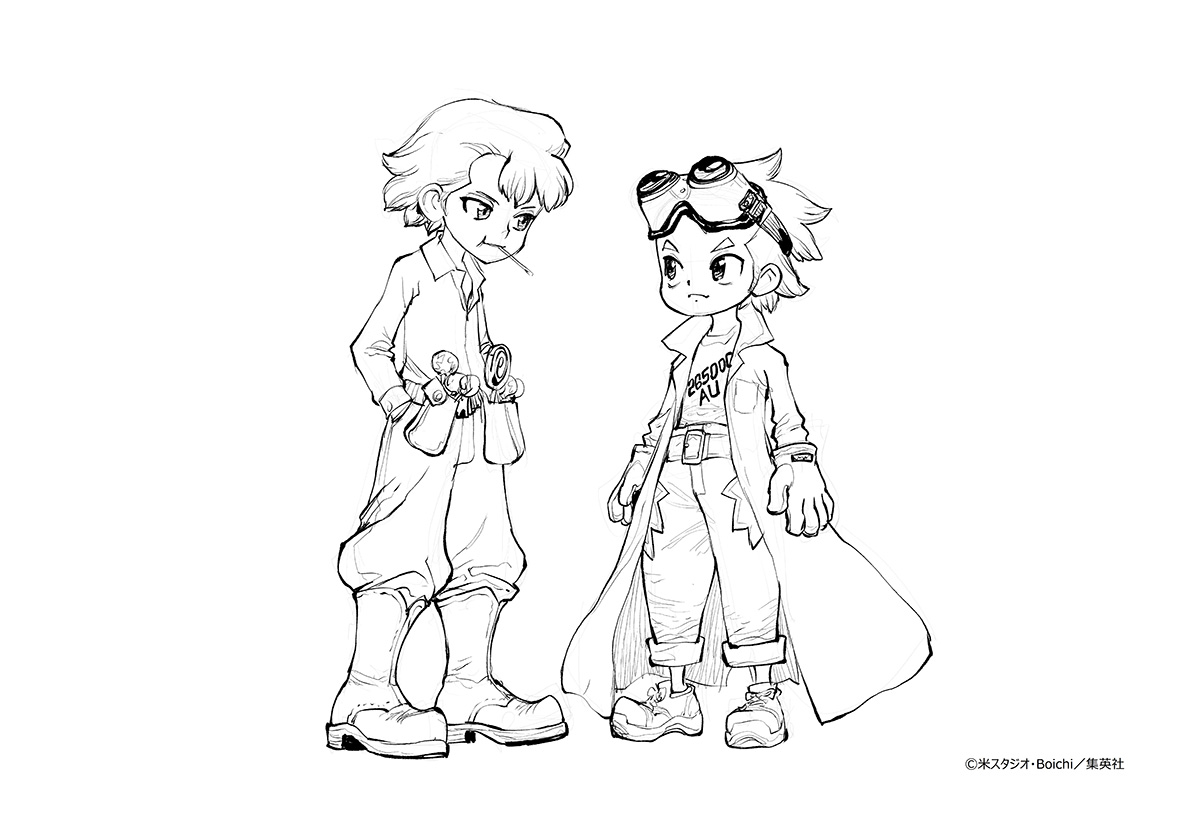 Boichi先生描き下ろし！幼少期のゼノ＆スタンリーのキャラクター原案を