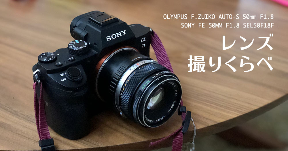 SONY FE50mm F1.8と、オールドレンズOLYMPUS F.ZUIKO 50mm F1.8を撮り