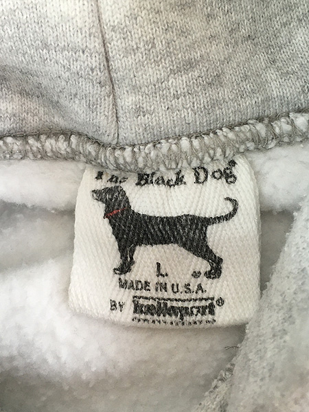 古着 90s USA製 kellsport 「Black Dog」 ワンちゃん リバース タイプ