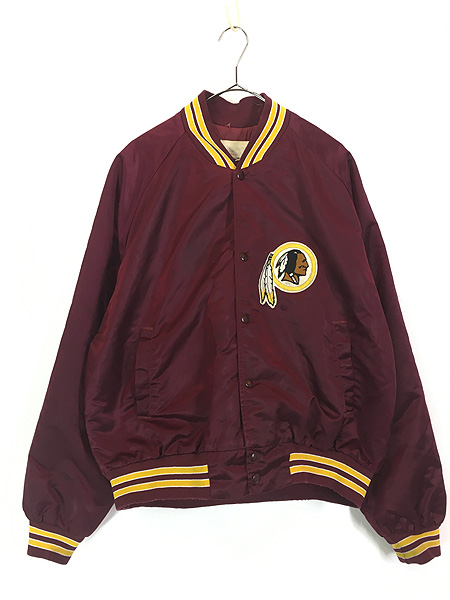 古着 90s NFL Washington Redskins レッドスキンズ 光沢 サテン