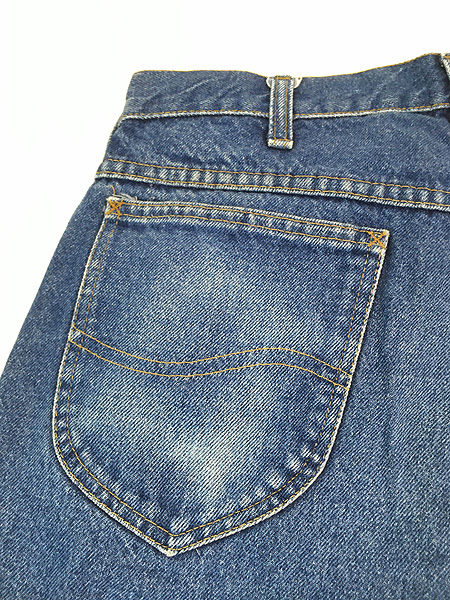古着 80s USA製 Lee 200-0189 濃紺 ブルー デニム パンツ ジーンズ