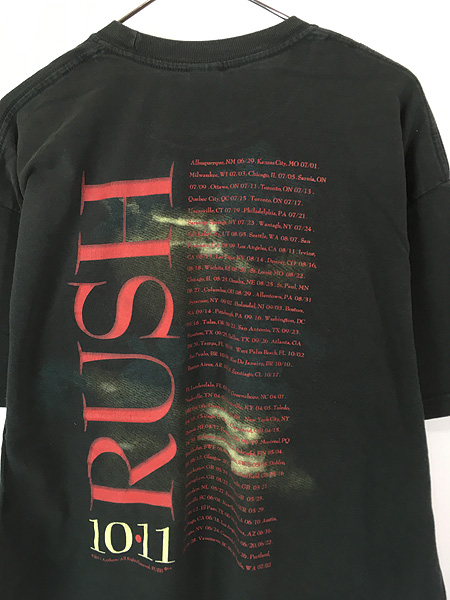 古着 10s RUSH 「TIME MACHINE 10/11 Tour」 ツアー プログレ ヘヴィ