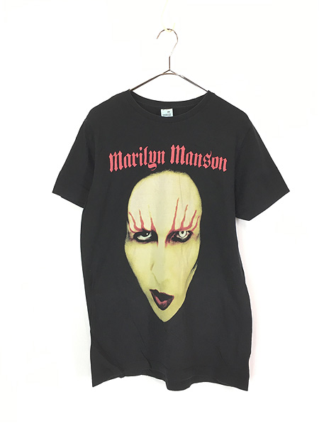 古着 00s USA製 Marilyn Manson BIG フォト ハード ロック バンド T