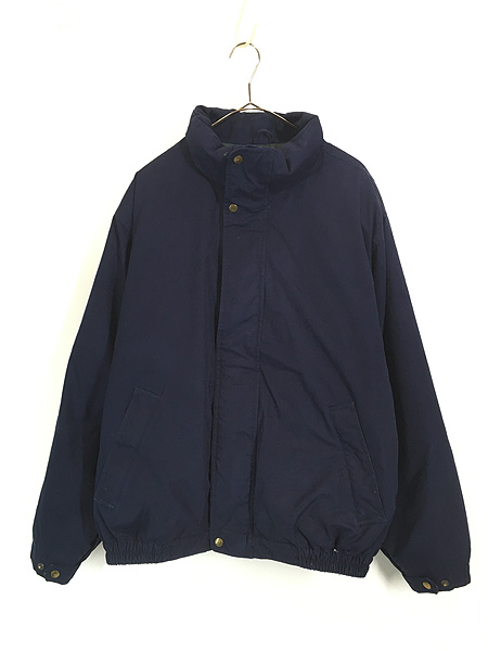 古着 90s LANDS' END 比翼 コットン シェル グース ダウン ジャケット
