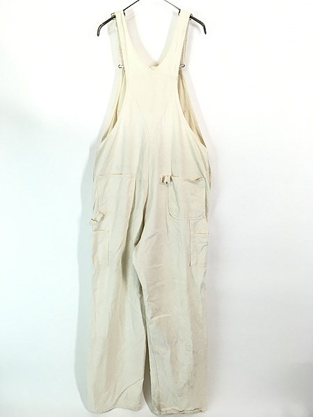 古着 00s USA製 Carhartt 山ポケ ホワイト デニム ワーク