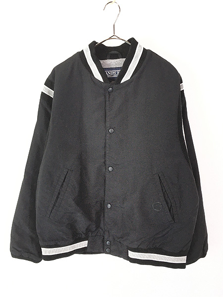 古着 90s LANDS' END フリース ライナー パデッド リブライン ナイロン