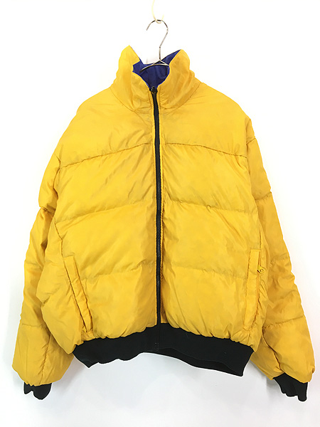 古着 90s Columbia ソリッド 2カラー リバーシブル ダウン ジャケット