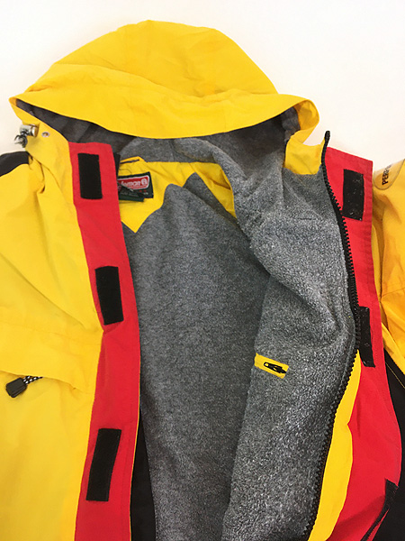 古着 90s Coleman 裏地 フリース ビニール パッチ アウトドア