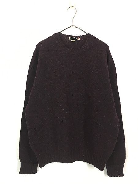 古着 70-80s Ireland製 LL Bean ネップ シェットランド ウール ニット
