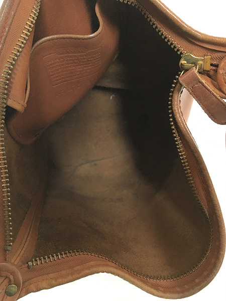 雑貨 古着 90s USA製 OLD COACH バケツ型 本革 レザー ショルダー