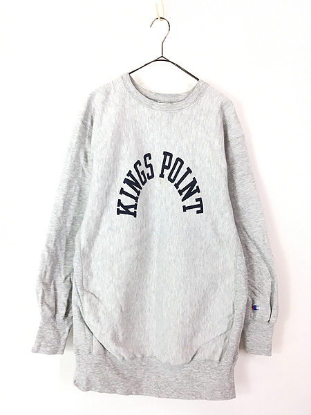 古着 90s USA製 Champion Reverse Weave 「KINGS POINT」 染み込み