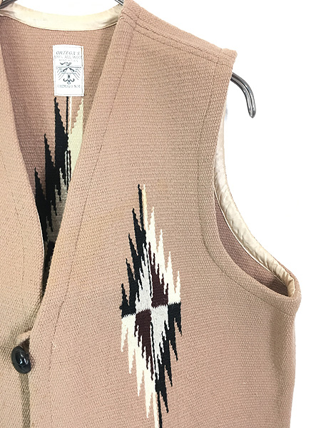 古着 70s ORTEGA'S オルテガ ネイティブ チマヨ ハンド ウーヴン