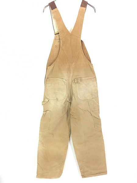 最終売り尽し】古着 80s USA製 Carhartt ブラウン ダック Wニー ワーク