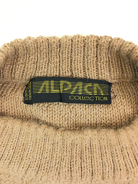 最終売り尽し】古着 90s ペルー製 Alpaca Collection ケーブル編み 100