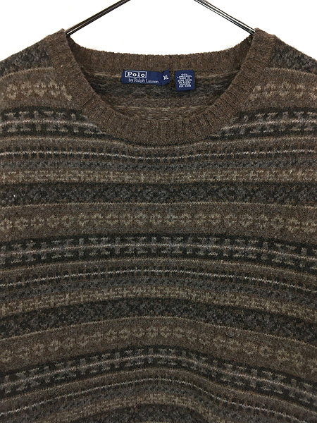 最終売り尽し】古着 90s Polo Ralph Lauren フェアアイル ボーダー