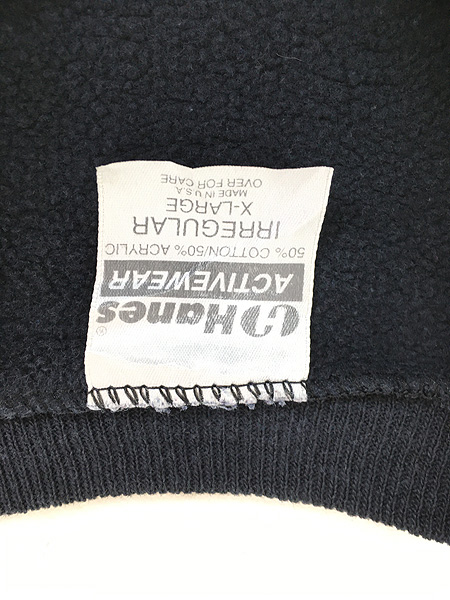 最終売り尽し】古着 90s USA製 Hanes 無地 ソリッド ラグラン アクリル