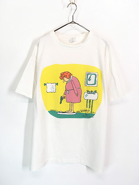 古着 90s USA製 LIFE line 体重計 vs マダム シュール コミカル ポップ