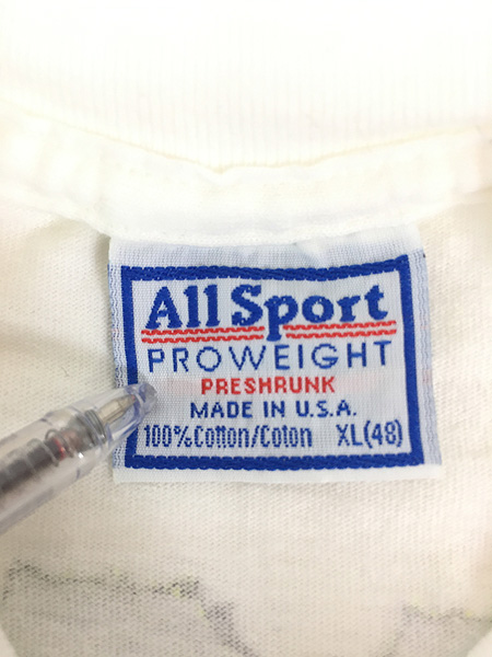 古着 90s USA製 Kawasaki モーターサイクル レーシング 蛍光 ネオン