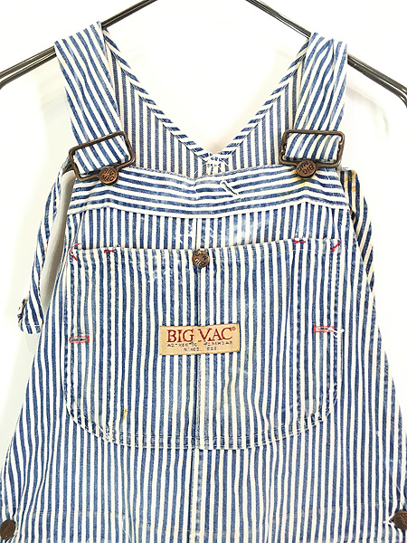 古着 80s USA製 BIG MAC エプロン付 Wニー ヒッコリー デニム ワーク