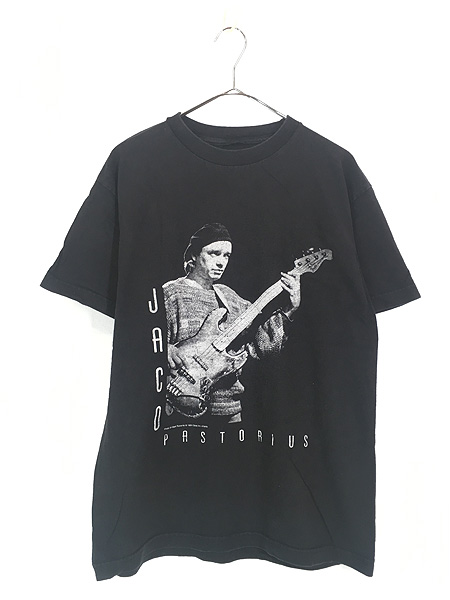 古着 90s Jaco Pastorius ジャズ フュージョン ベース フォト Tシャツ