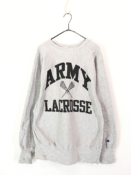 古着 90s USA製 Champion Reverse Weave 「ARMY LACROSSE」 ミリタリー